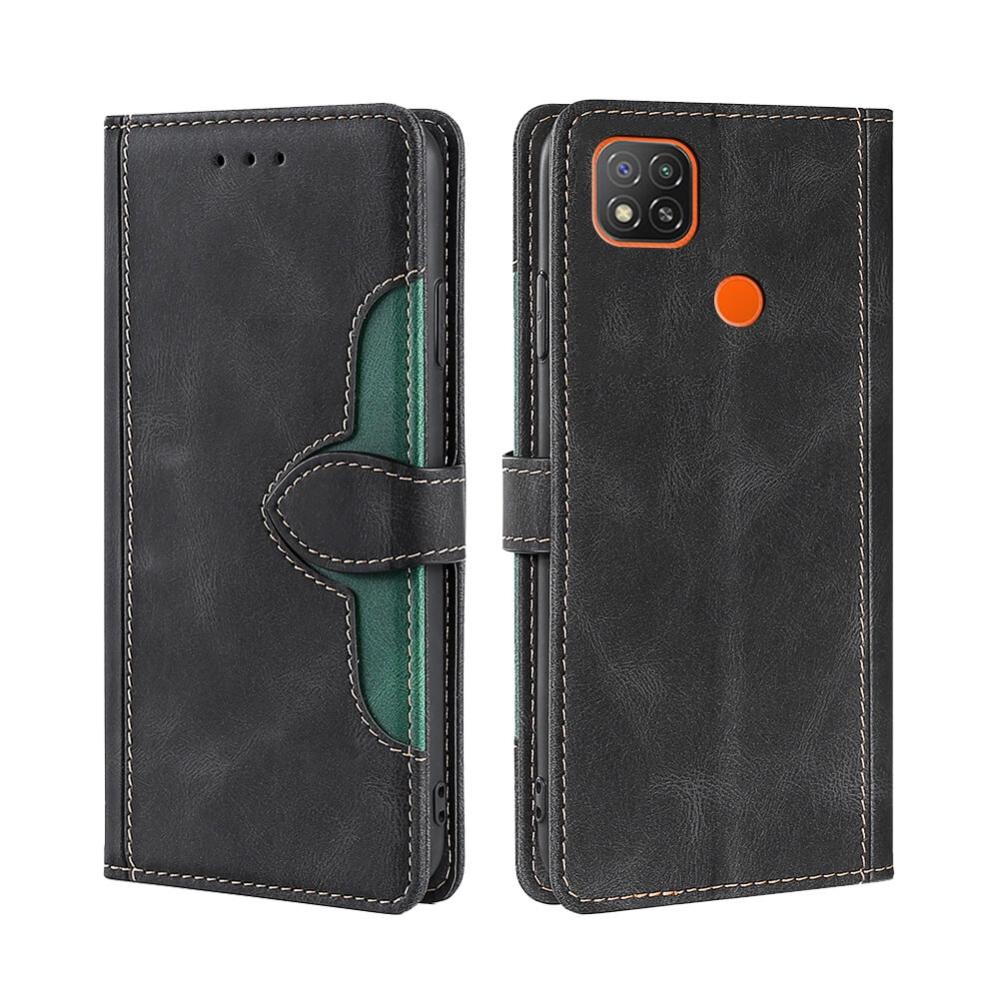 Plånboksfodral för Xiaomi Redmi 9C/Redmi 9C NFC Svart & Grön