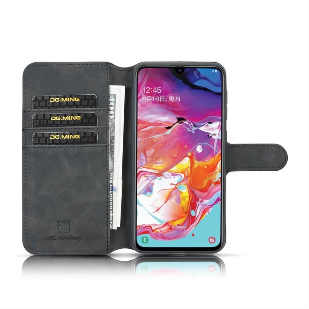 DG.MING Plånboksfodral för Galaxy A10 Svart