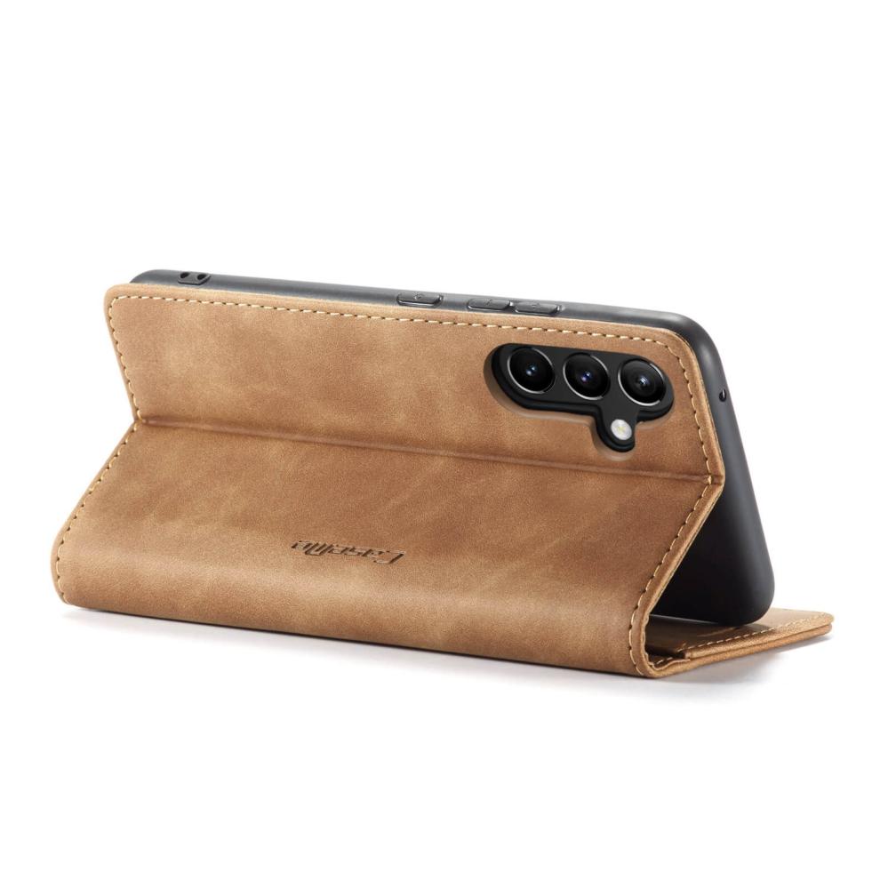 CaseMe Plånboksfodral brun med kortplats för Samsung Galaxy A54 5G