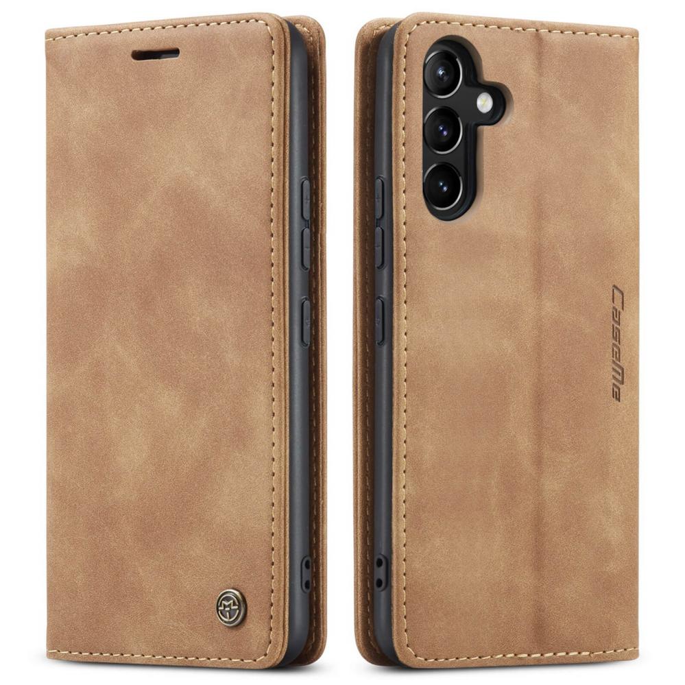 CaseMe Plånboksfodral brun med kortplats för Samsung Galaxy A54 5G