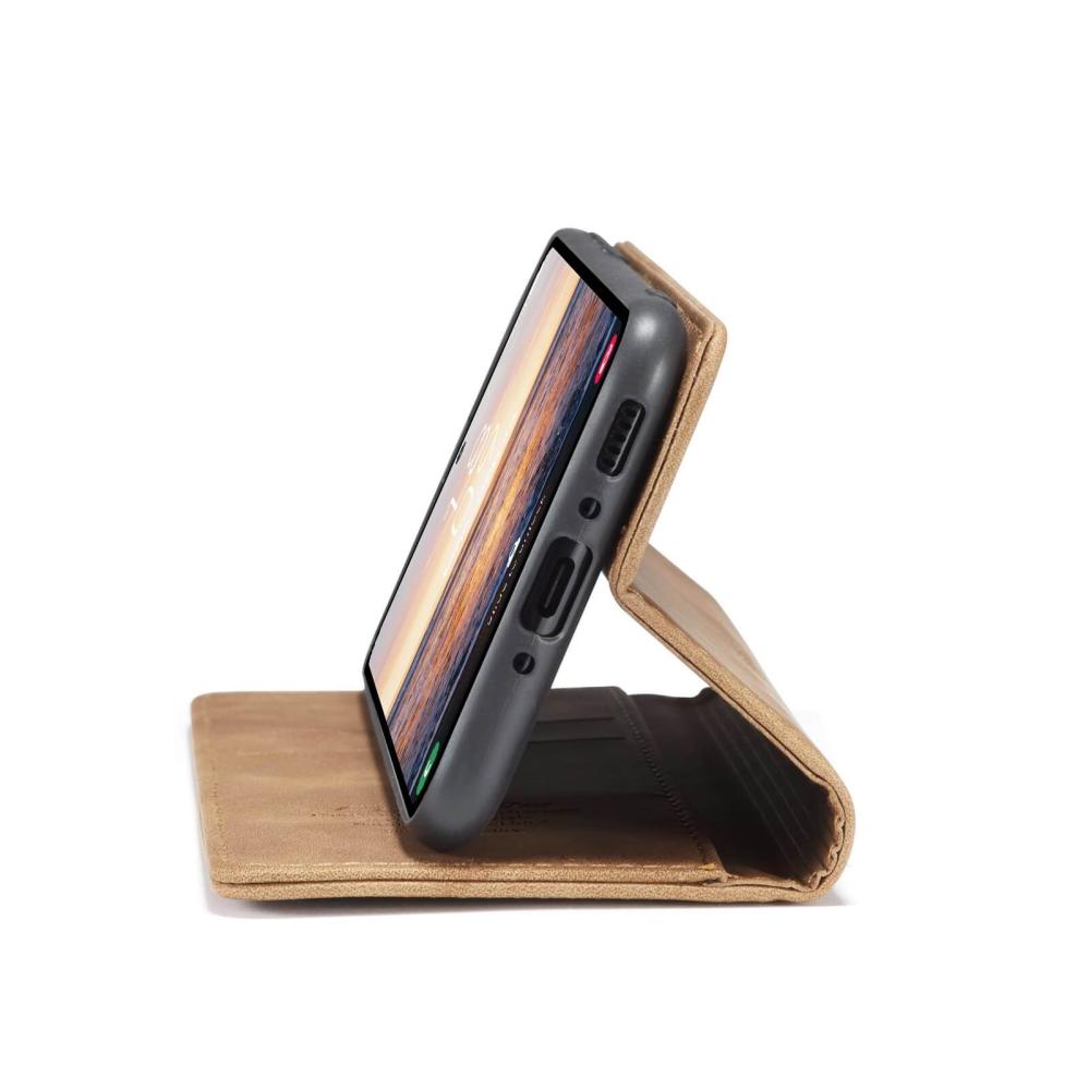 CaseMe Plånboksfodral brun med kortplats för Samsung Galaxy A54 5G