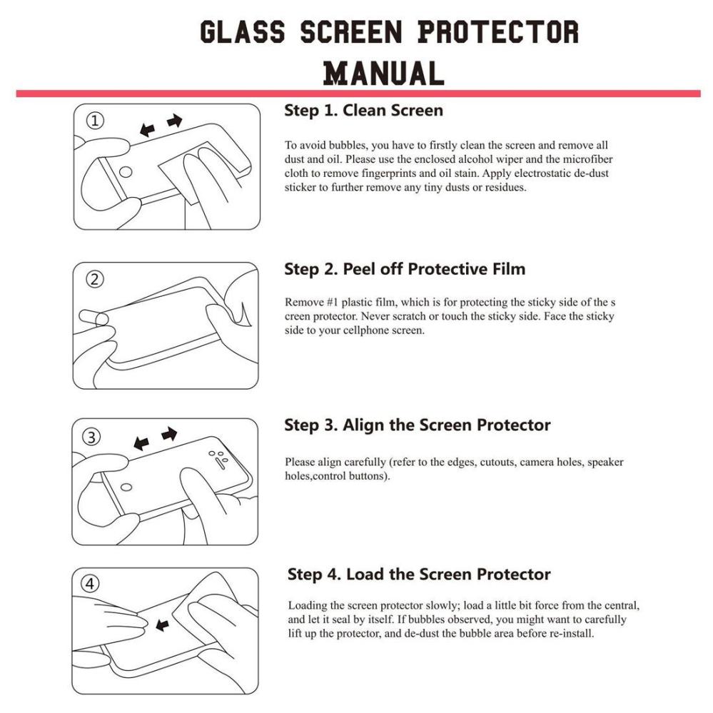 Skärmskydd med Svart ram för iPhone XR av härdat glas