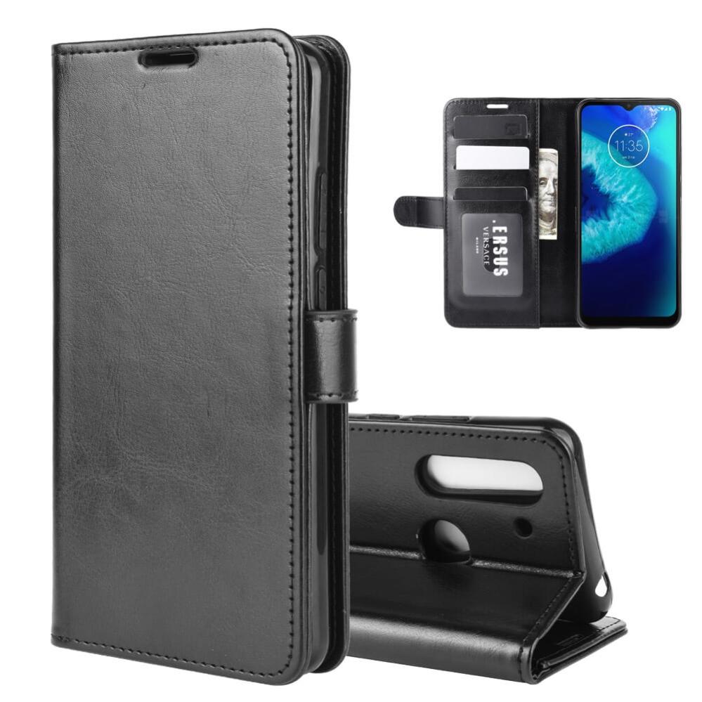 Plånboksfodral för Motorola Moto G8 Power Lite R64 Svart