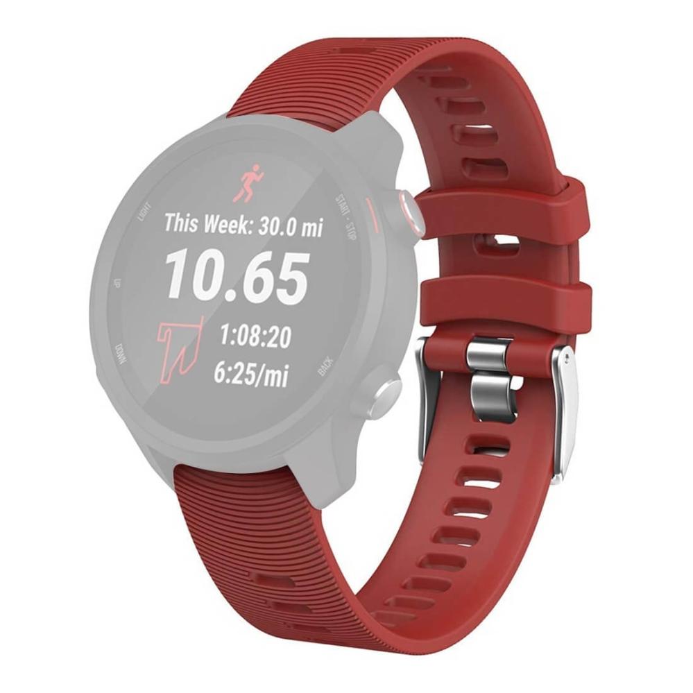 Silikonarmband Röd för Garmin Forerunner 245/645