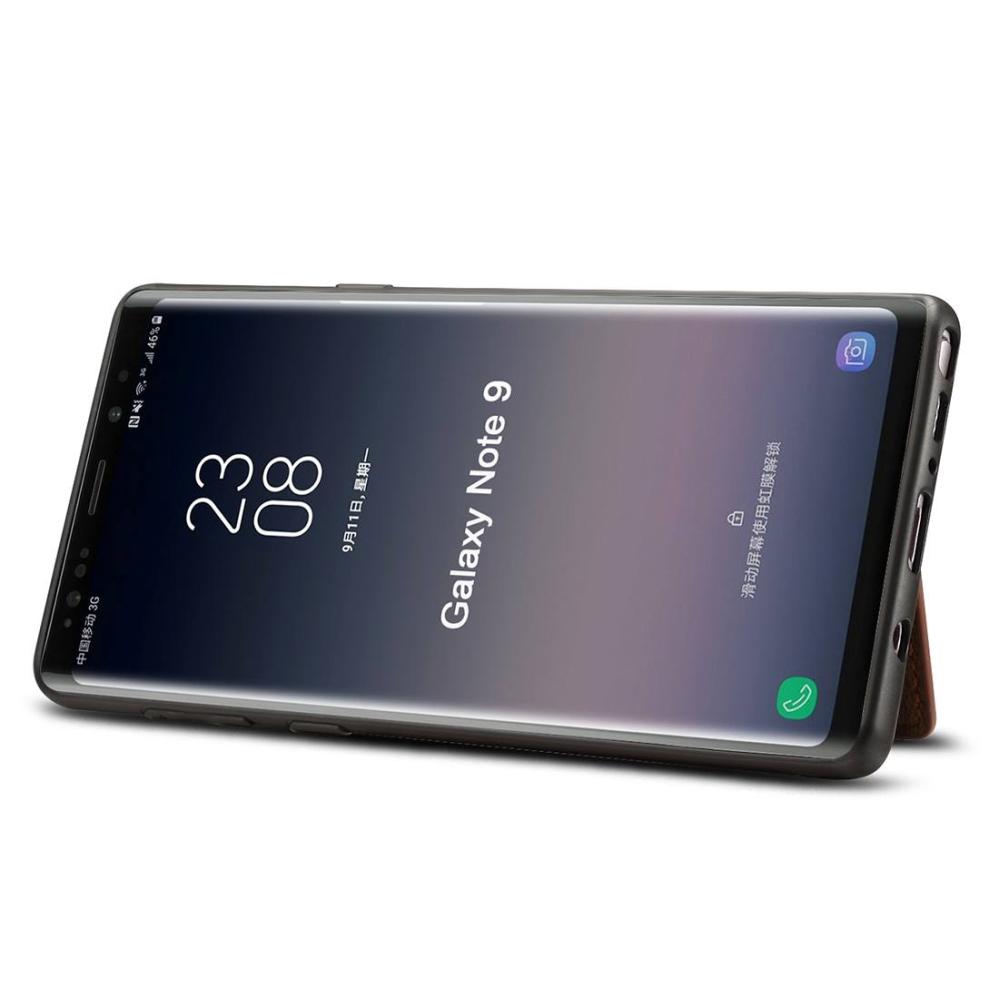 Dibase för Galaxy Note 9 - Skal med kortplats för PU-läder