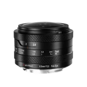  AstrHori 6.5mm f/2 Fisheye-objektiv för vidvinkelbilder