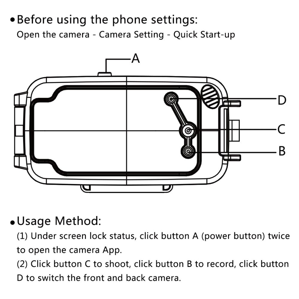PULUZ för Galaxy S9 Plus - 40m Vattentät fodral med kamerafunktion