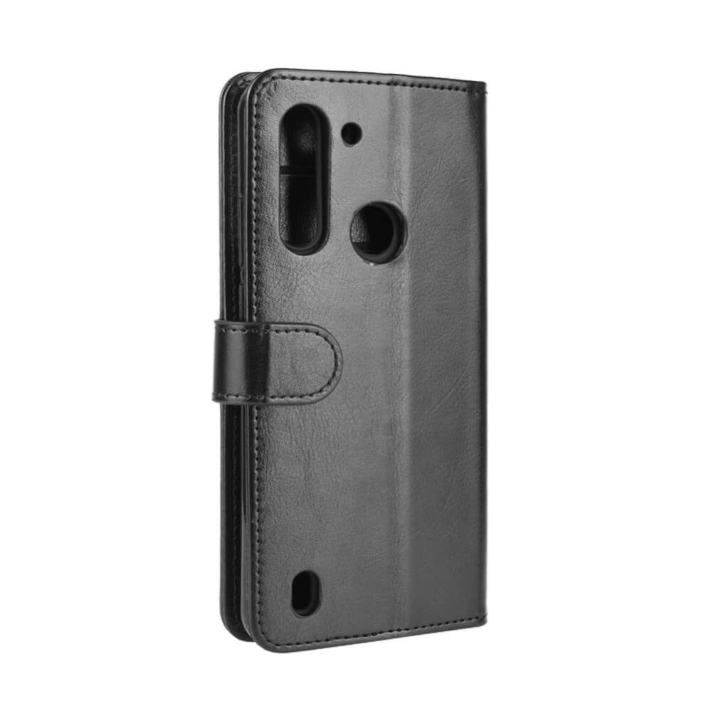 Plånboksfodral för Motorola Moto G8 Power Lite R64 Svart