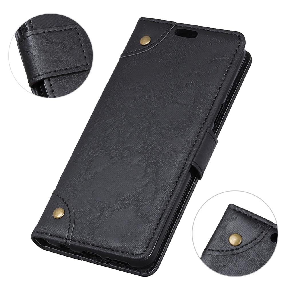 Plånboksfodral för Nokia 6.1 Plus/ X6 - Svart marmormönster