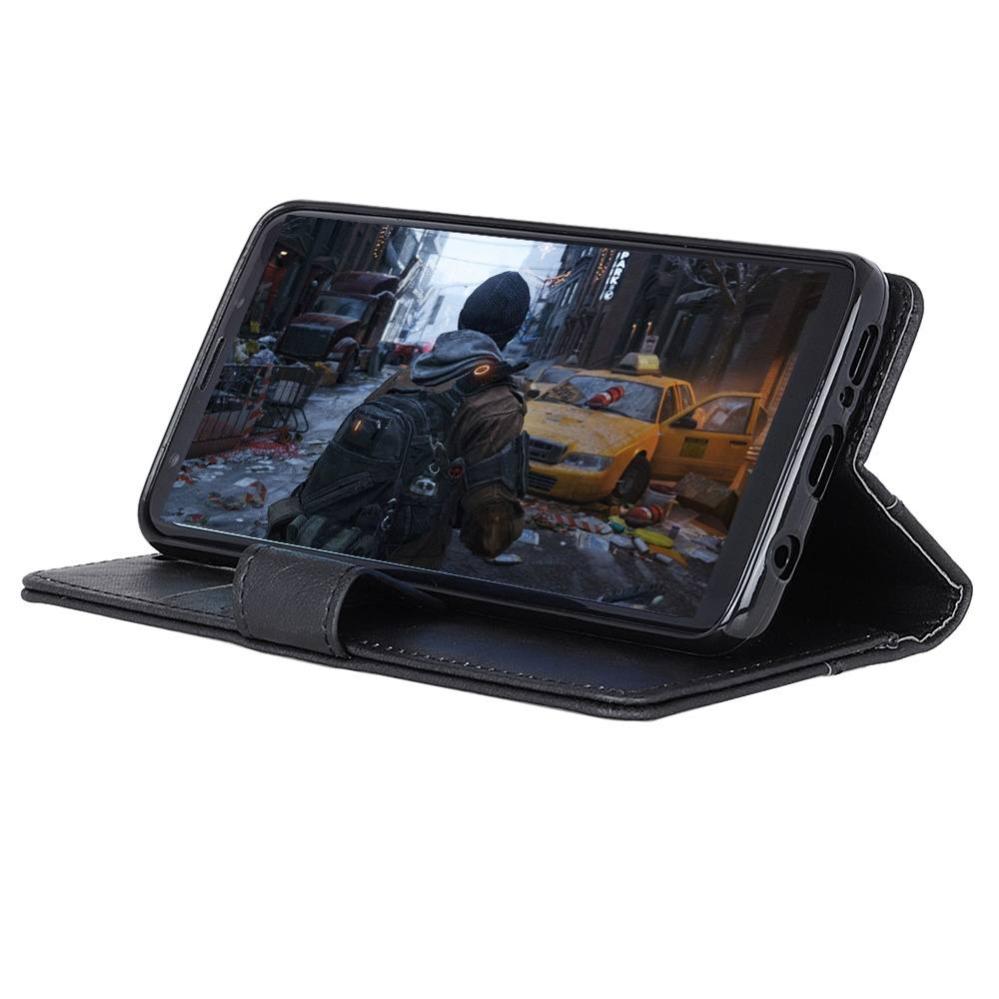 Plånboksfodral för Nokia 6.1 Plus/ X6 - Svart marmormönster