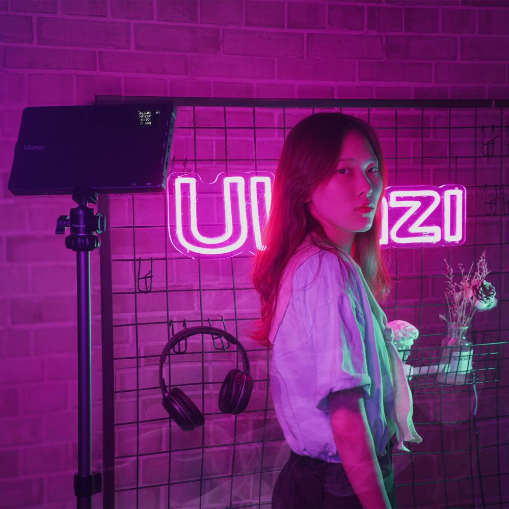 Ulanzi RGB LED-panel för kamera med inbyggt batteri