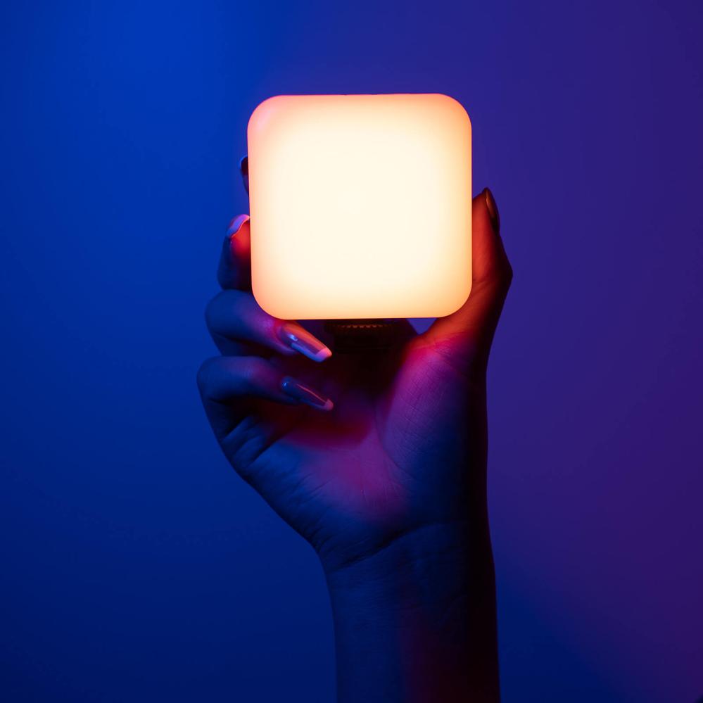 Ulanzi RGB Led-Panel Mini för kamera/mobil med difussor & batteri