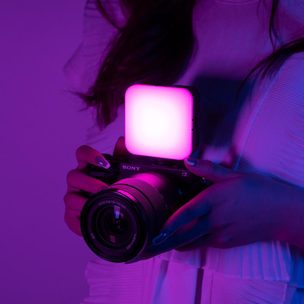 Ulanzi RGB Led-Panel Mini för kamera/mobil med difussor & batteri