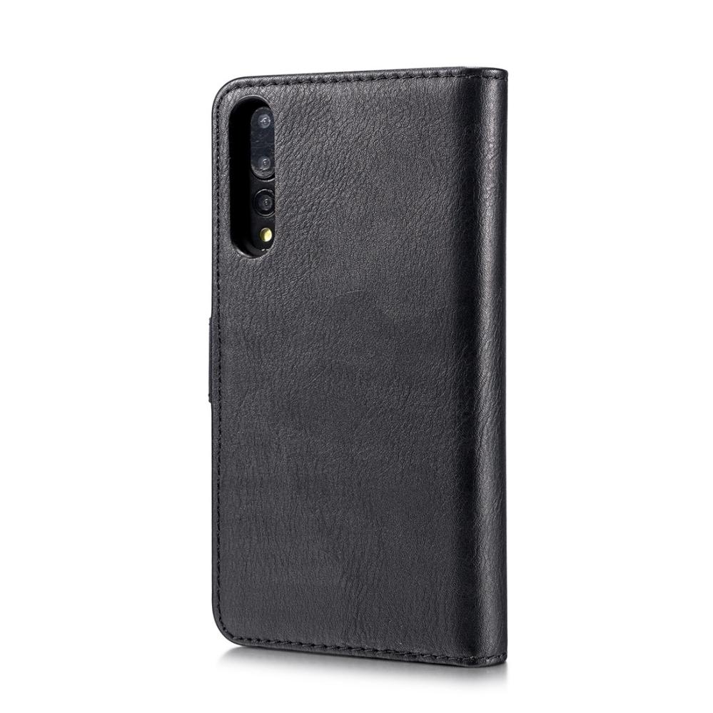 DG.MING Plånboksfodral med magnetskal för Huawei P20 Pro Svart