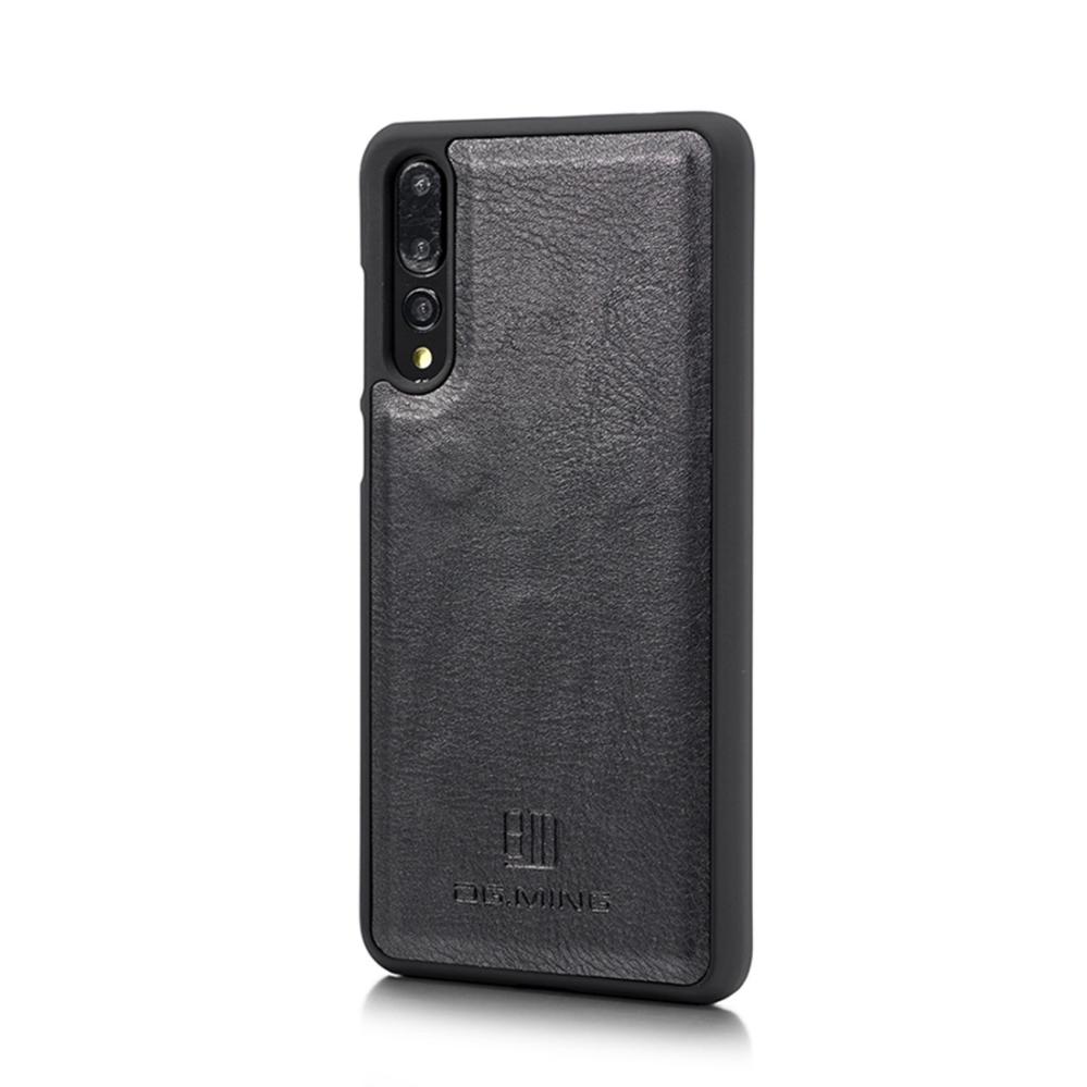 DG.MING Plånboksfodral med magnetskal för Huawei P20 Pro Svart