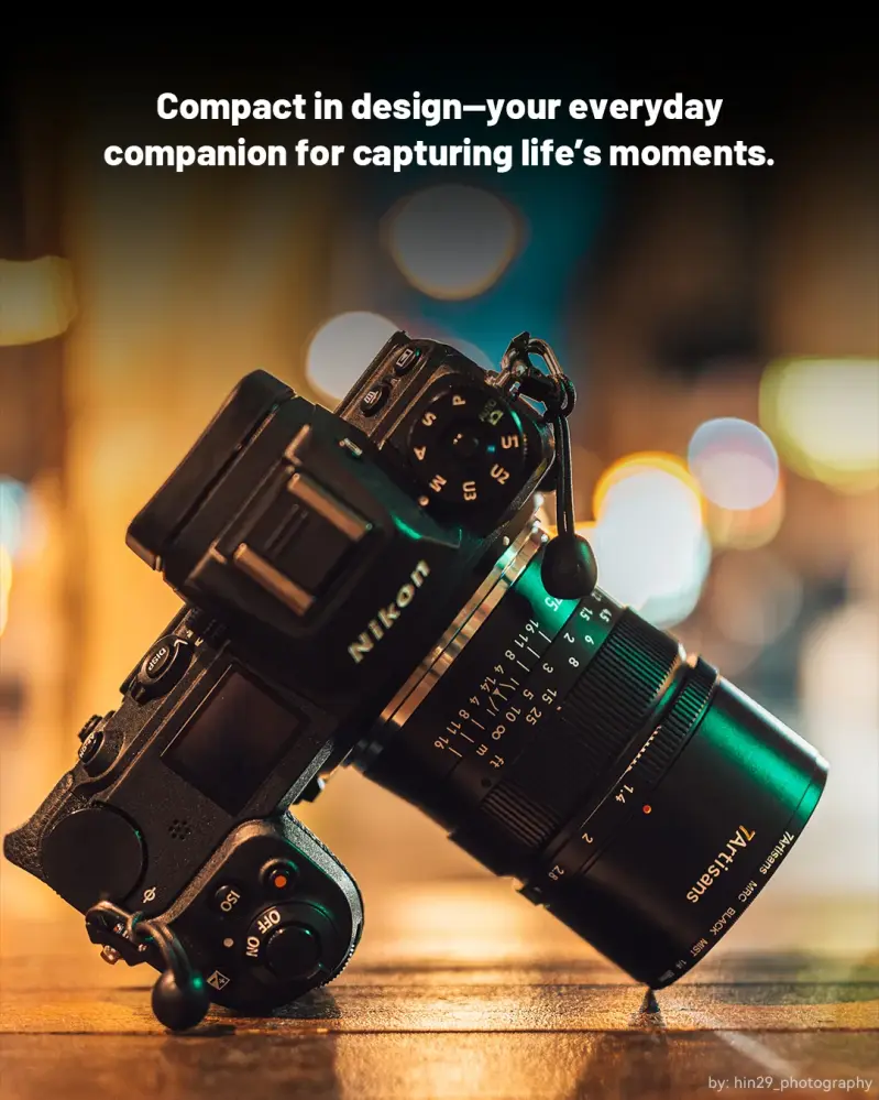  7Artisans 75mm f/1.4 Fullformatsobjektiv för Sony E från Kamda – snabb leverans och trygg e-handel