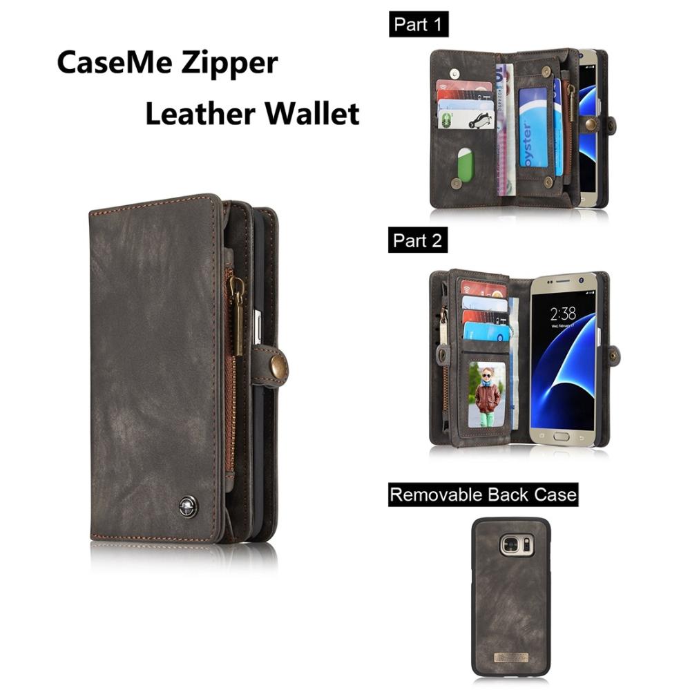 CaseMe Plånboksfodral med magnetskal för Galaxy S7