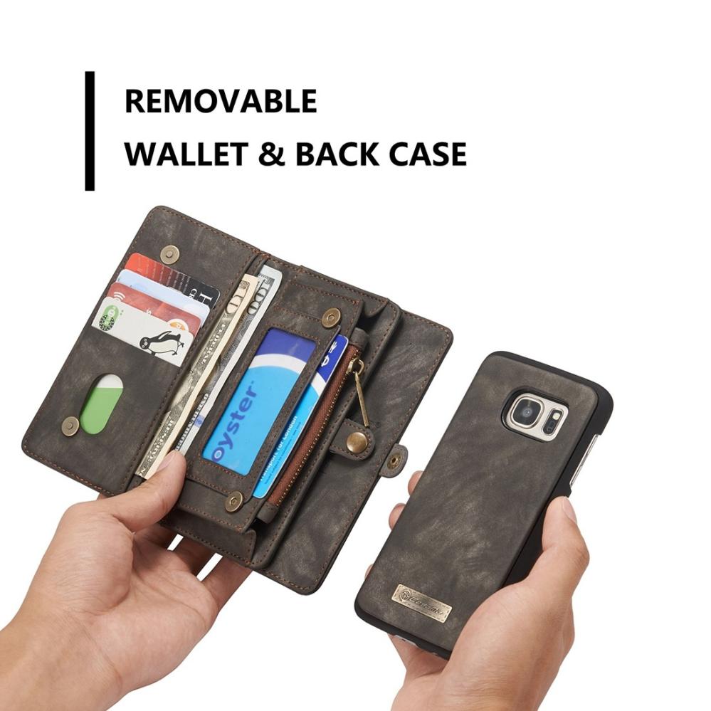 CaseMe Plånboksfodral med magnetskal för Galaxy S7