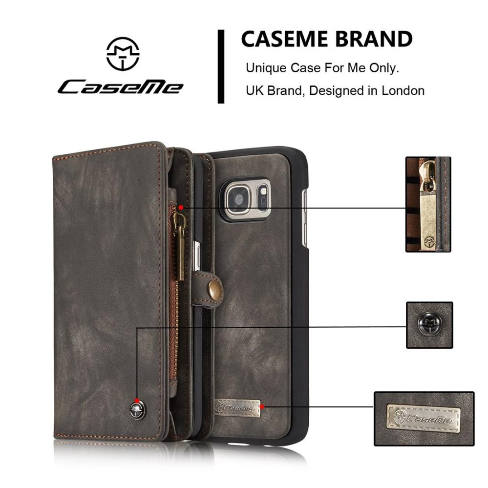 CaseMe Plånboksfodral med magnetskal för Galaxy S7