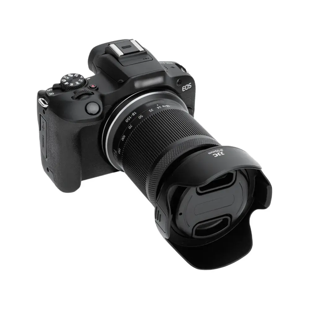  JJC LH-Q55 motljusskydd med adapterring – skyddar mot ströljus och stötar från Kamda – snabb leverans och trygg e-handel