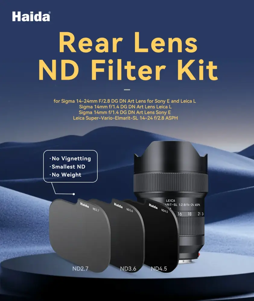  Haida Rear Lens ND-filterkit för Sigma 14-24mm f/2.8 DG DN – Sony E / Leica L från Kamda – snabb leverans och trygg e-handel
