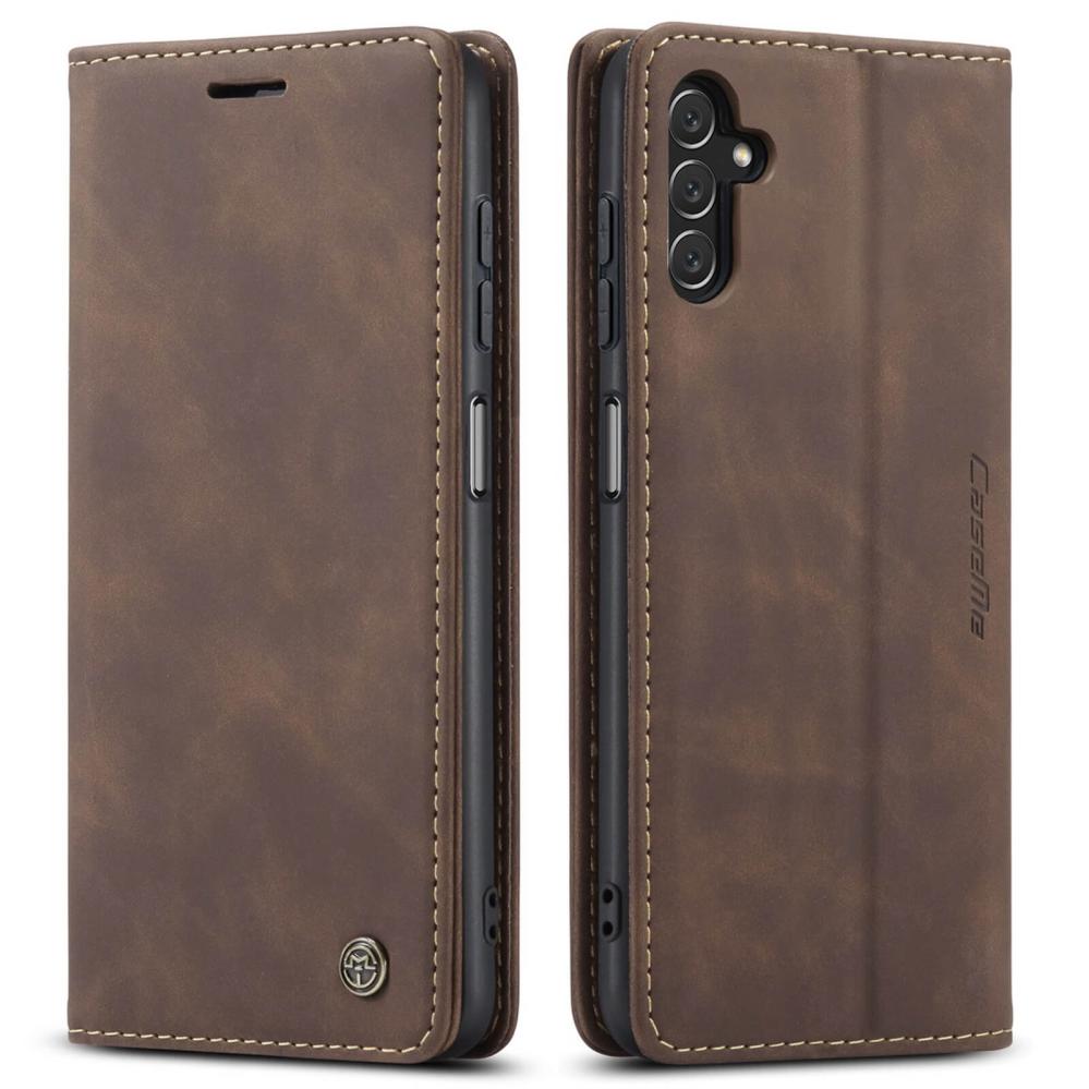 CaseMe Plånboksfodral med kortplats för Samsung Galaxy A14 5G/4G kaffe