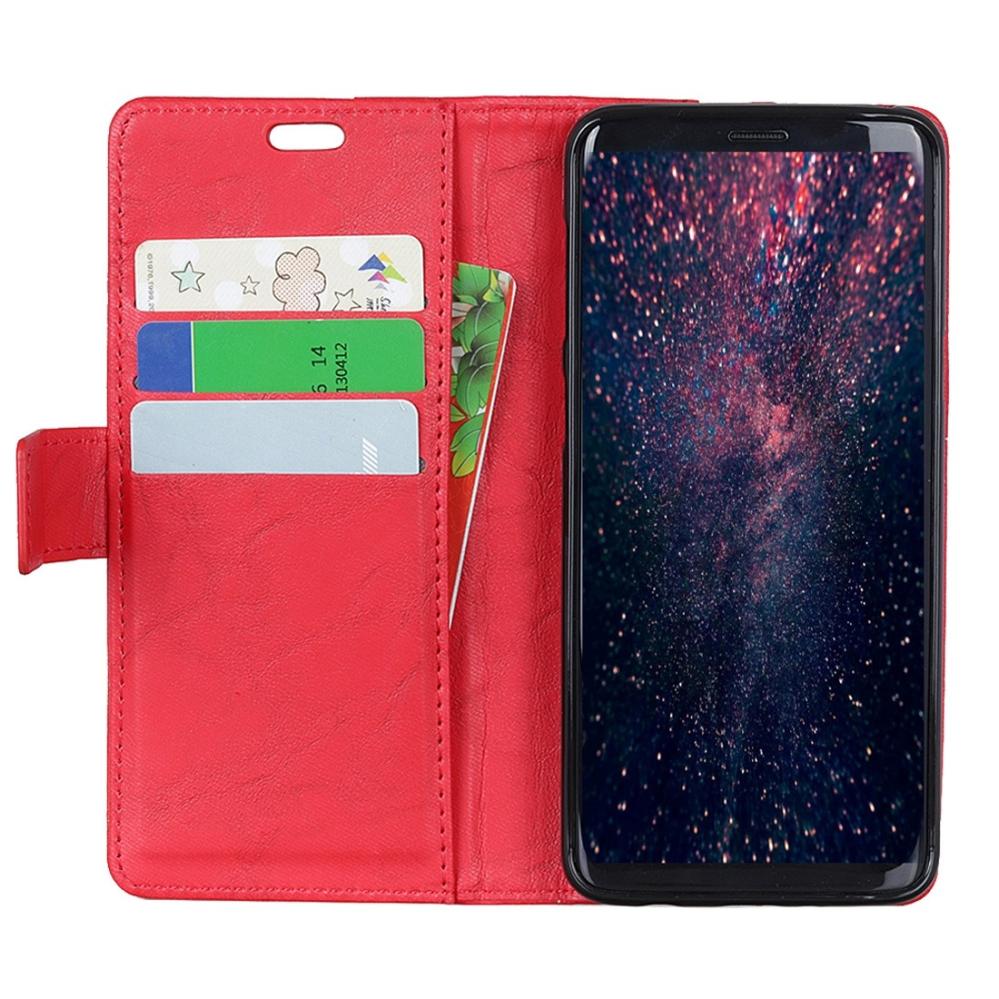 Plånboksfodral för Galaxy S9 - Röd marmormönster