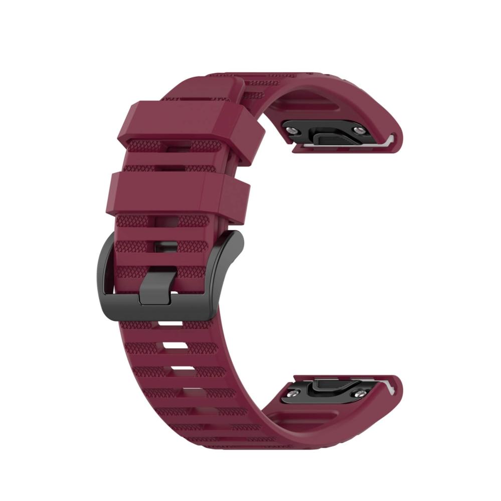 Silikonarmband Röd för Garmin Fenix 5X/6X/7X 26mm