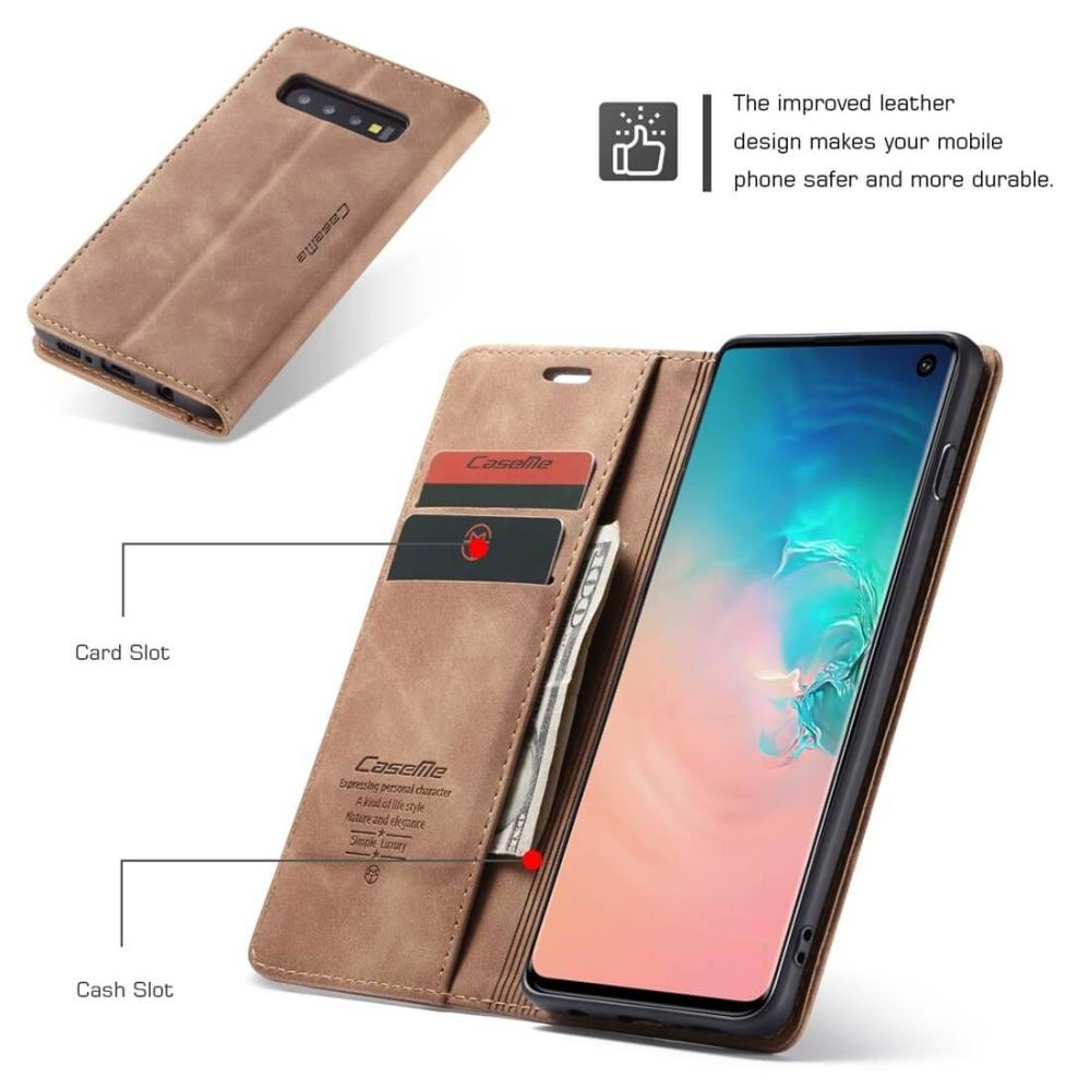 CaseMe Plånboksfodral med kortplats för Galaxy S10