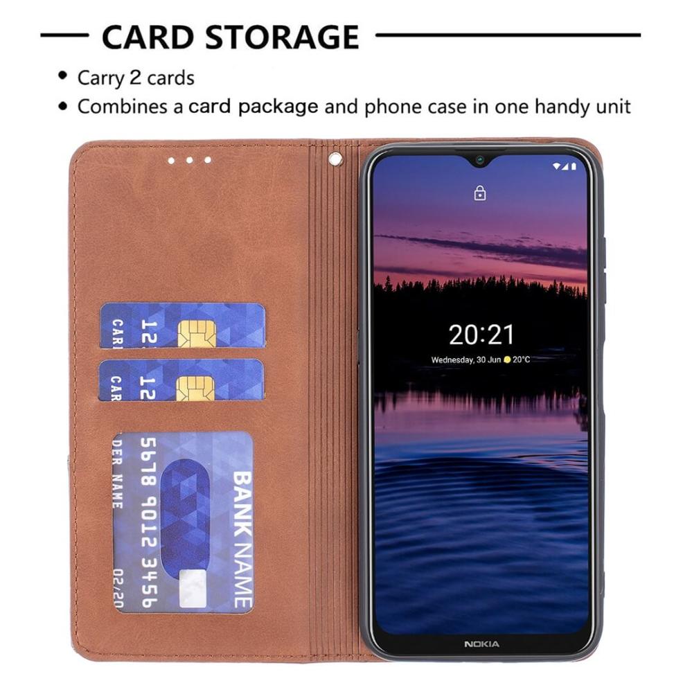 Plånboksfodral för Nokia G20/G10 Brun & Grå mönster