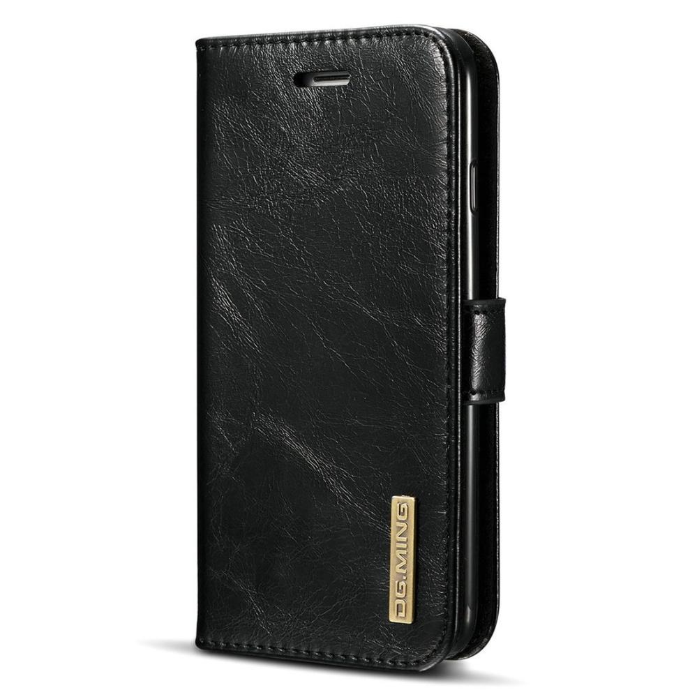 Plånboksfodral med magnetskal äkta läder för iPhone 7/8 - DG.MING