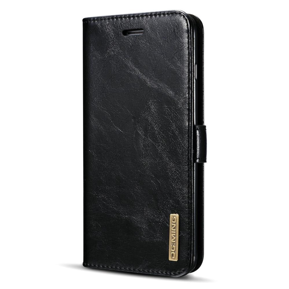 Plånboksfodral med magnetskall äkta läder för iPhone 7/8 Plus - DG.MING