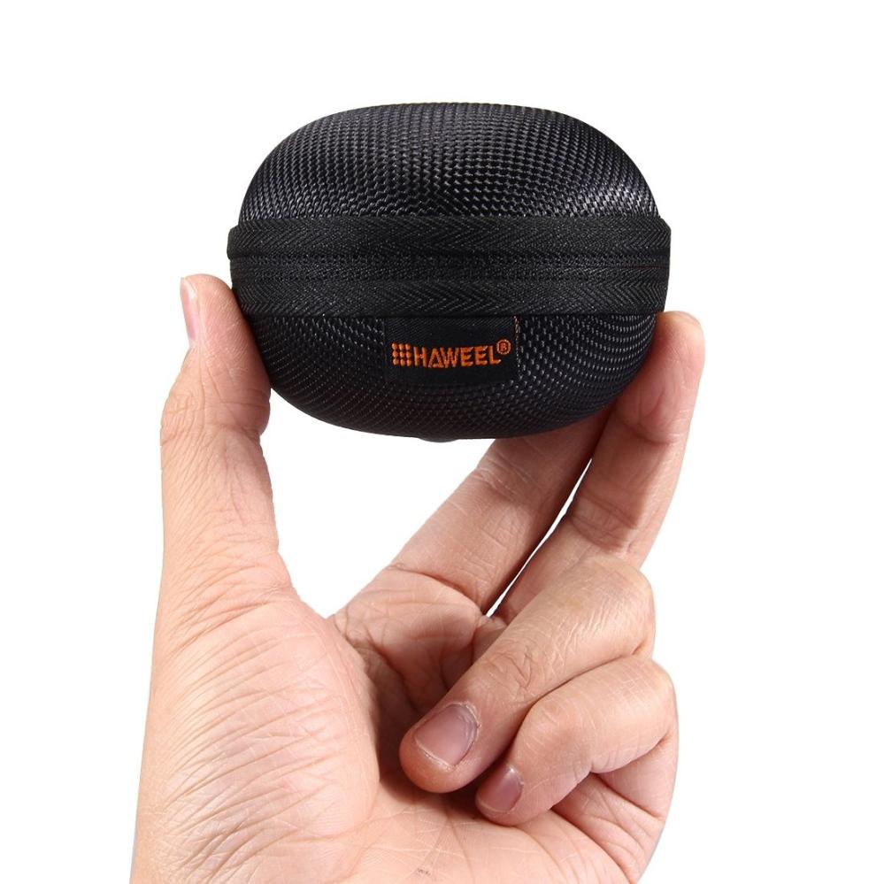 Förvaringsväska med karbinhake för In-Ear hörlurar - Haweel