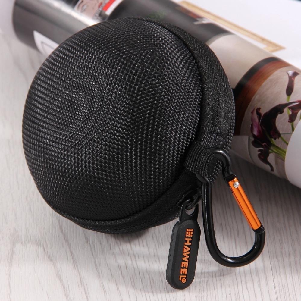 Förvaringsväska med karbinhake för In-Ear hörlurar - Haweel