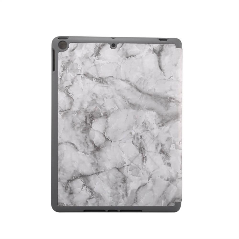 Fodral för iPad 10.2 med grå marmormönster