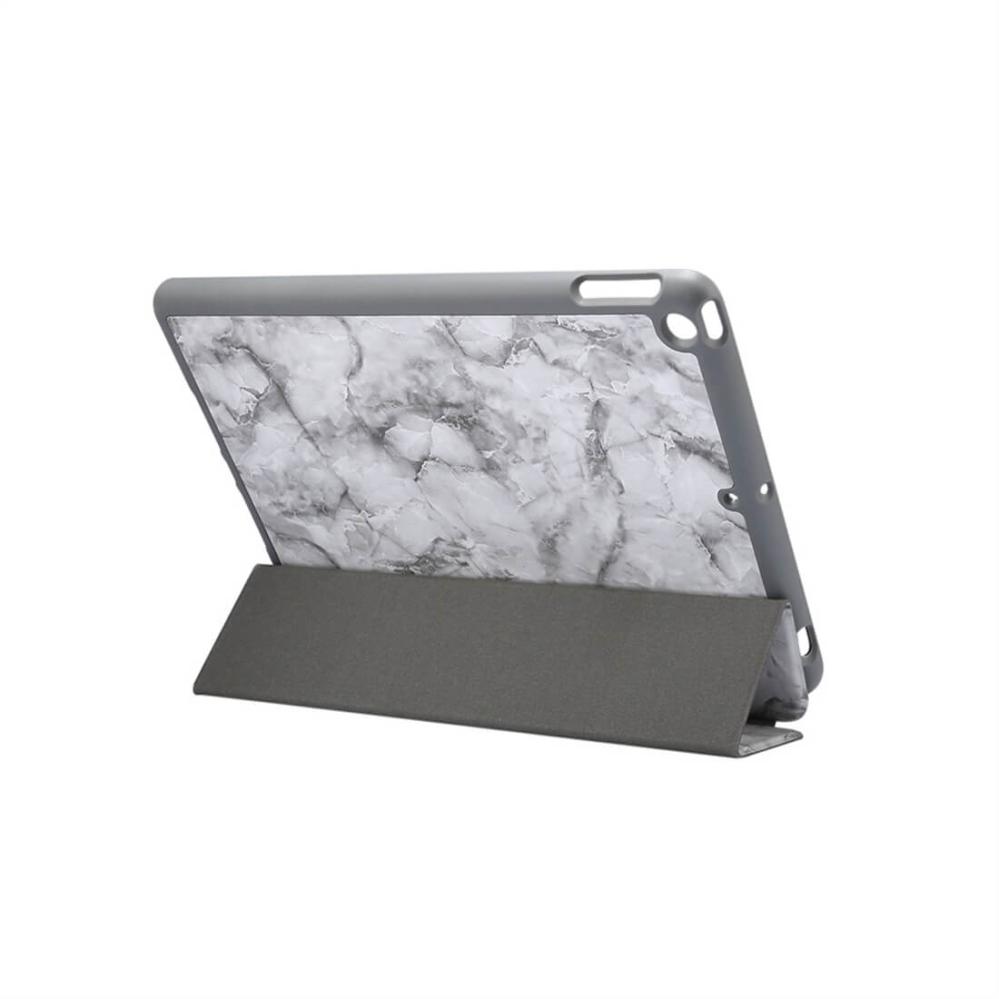 Fodral för iPad 10.2 med grå marmormönster