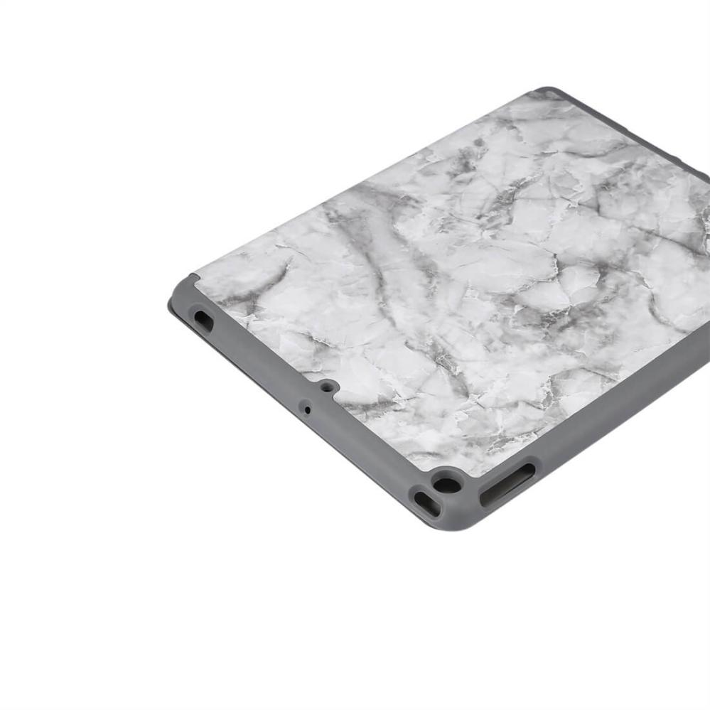 Fodral för iPad 10.2 med grå marmormönster