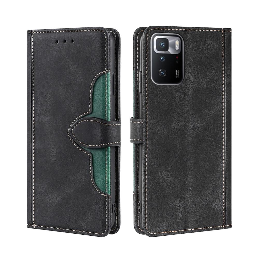 Plånboksfodral för Xiaomi Redmi Note 10 Pro 5G Svart & Grön