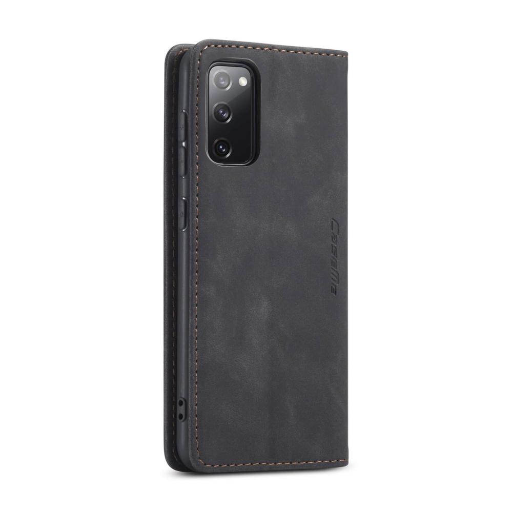 CaseMe Plånboksfodral Svart med kortplats för Samsung Galaxy S20 FE