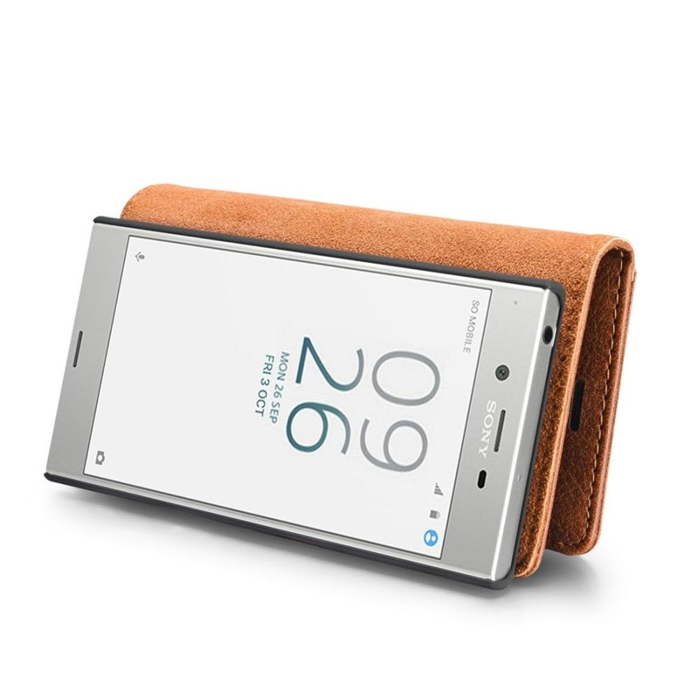 DG.MING Plånboksfodral med magnetskal för Sony Xperia XZ / XZs