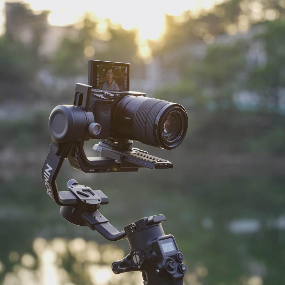 Falcam F38 Skena fäste & platta för DJI RS 2/RSC 2 gimbal