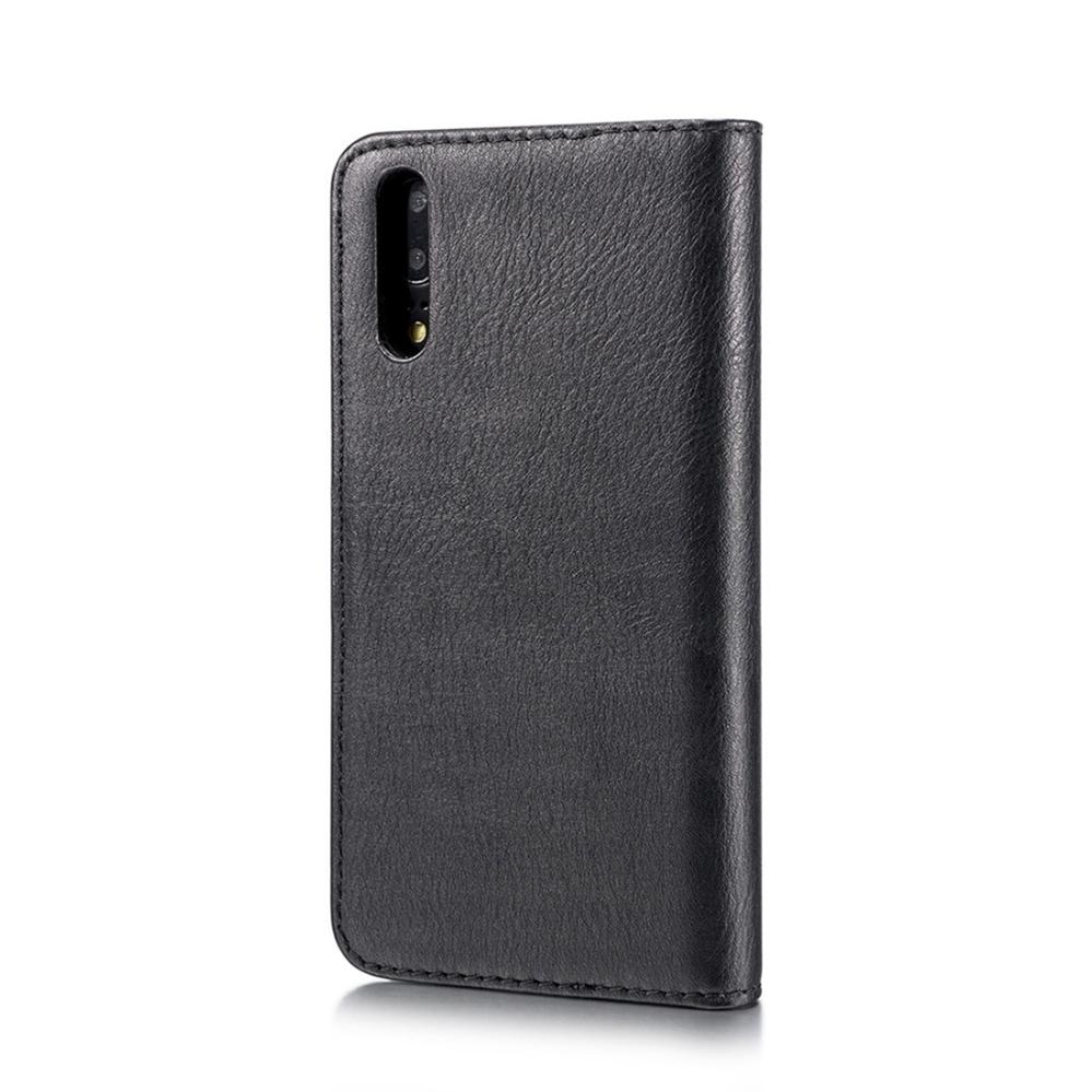 DG.MING Plånboksfodral med magnetskal för Huawei P20 Svart