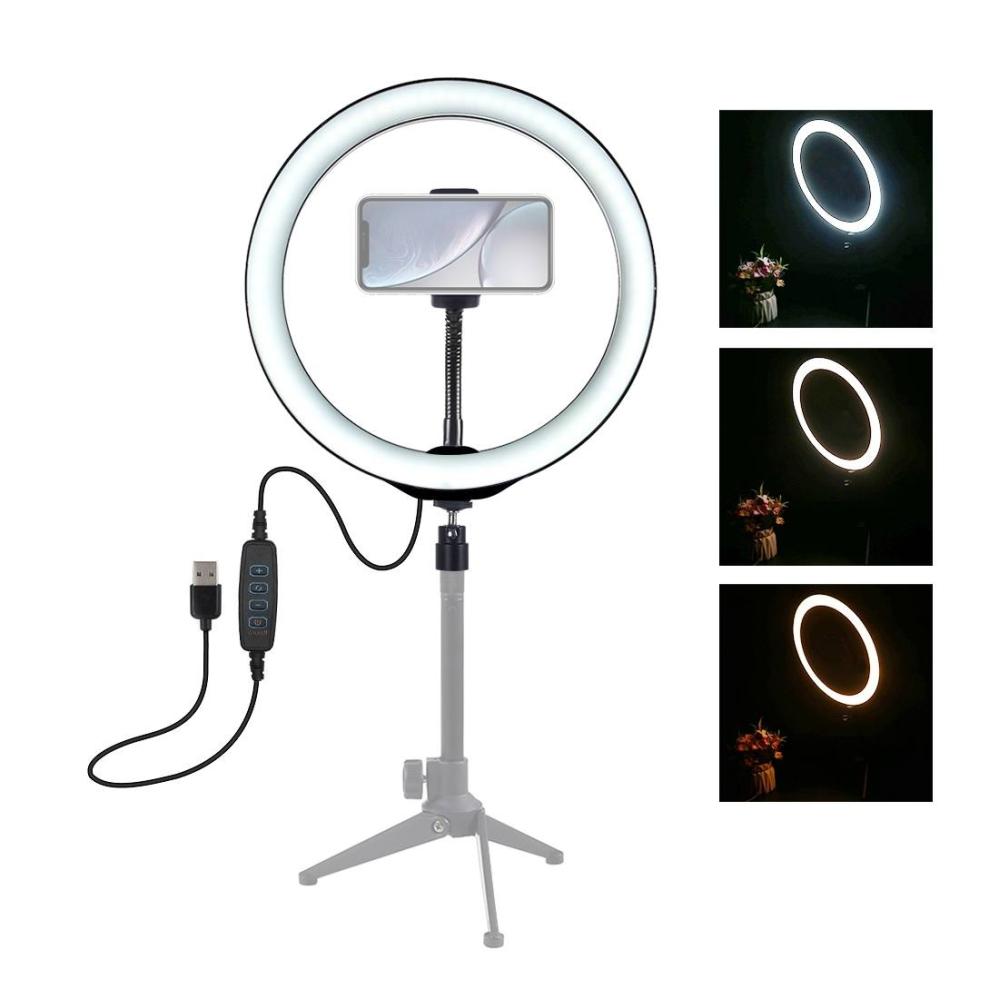 Puluz Selfie-ring 10.2 tum för videoblogg