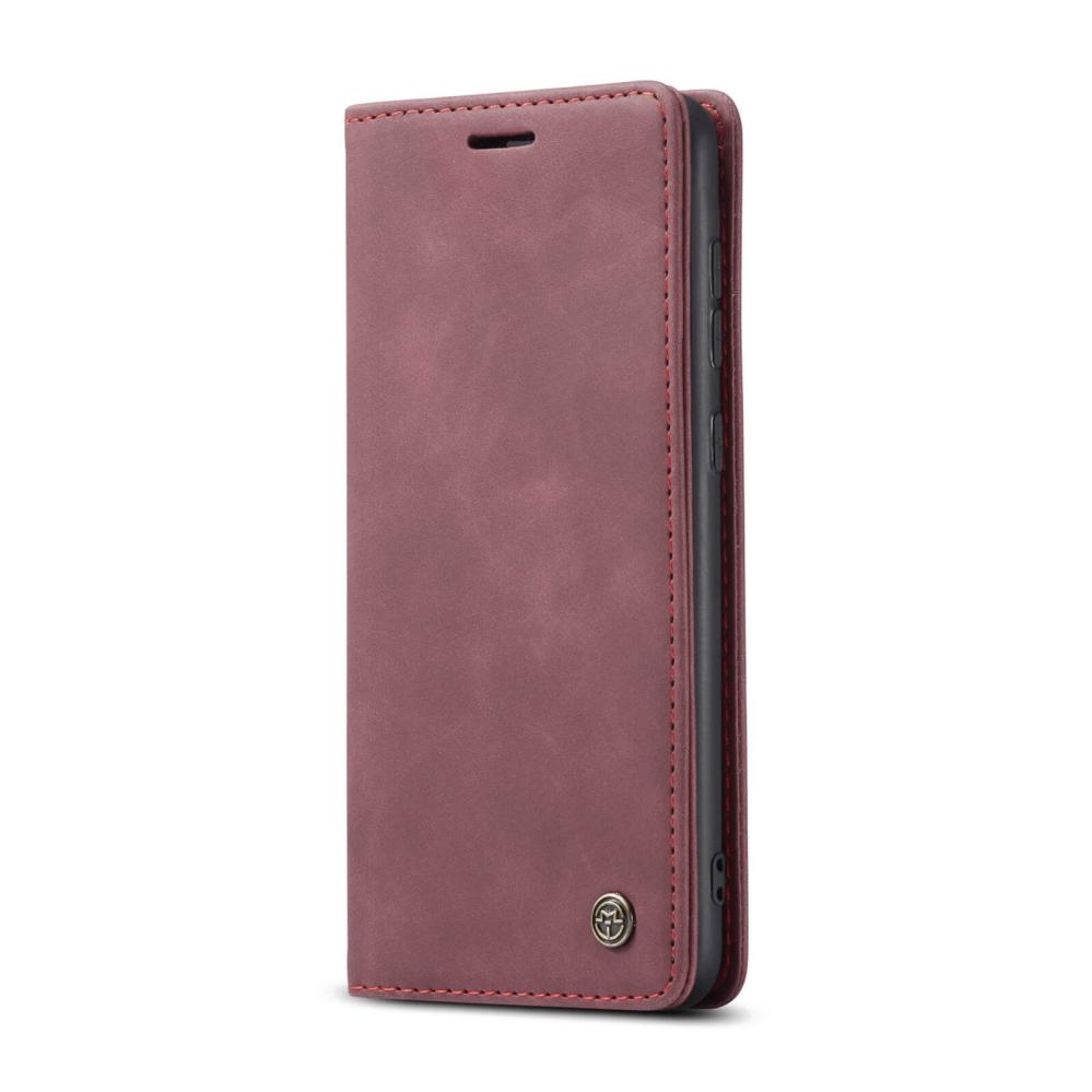 CaseMe Plånboksfodral Vinröd med kortplats för Samsung Galaxy S21 5G