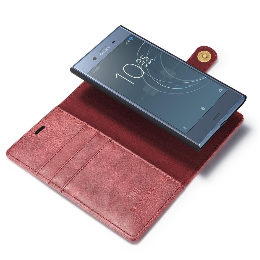DG.MING Plånboksfodral med magnetskal för Sony Xperia XZ1