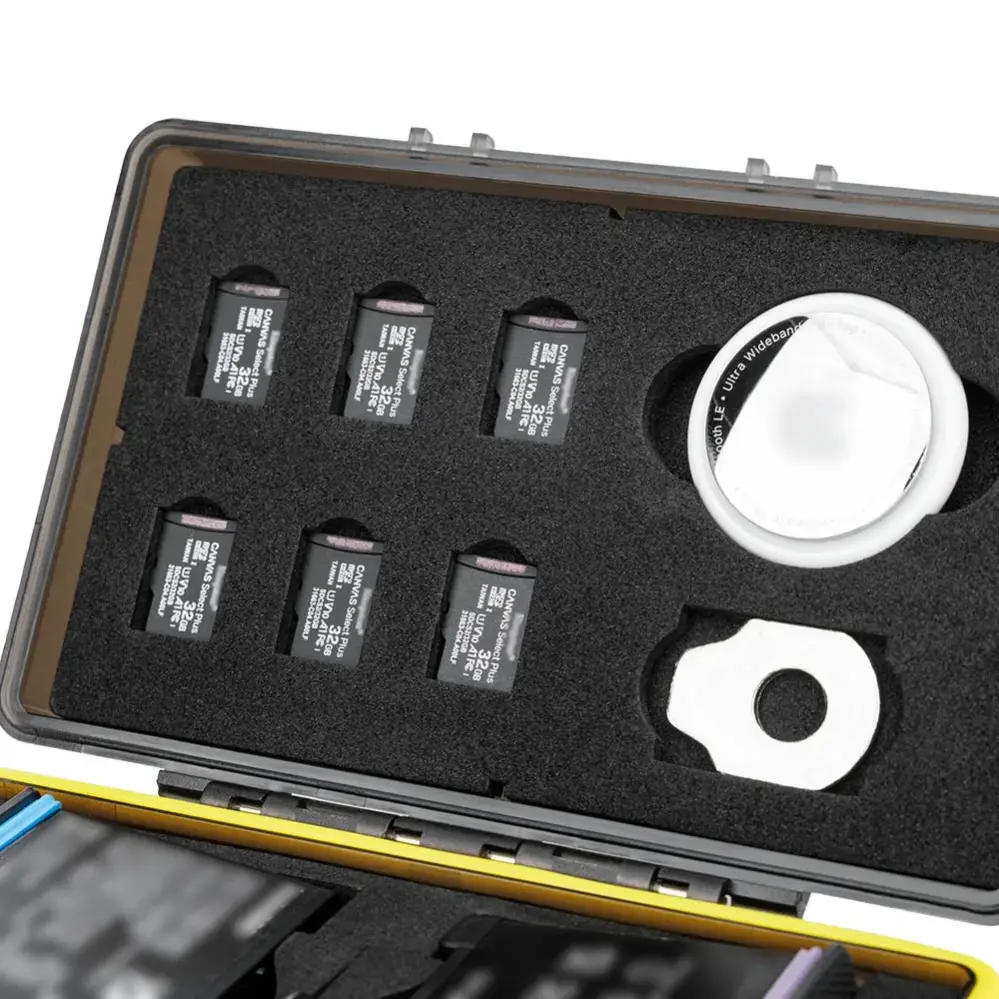 JJC Batteri- & minneskortsfodral – 2 batterier, 6 MicroSD & 1 AirTag från Kamda – snabb leverans och trygg e-handel