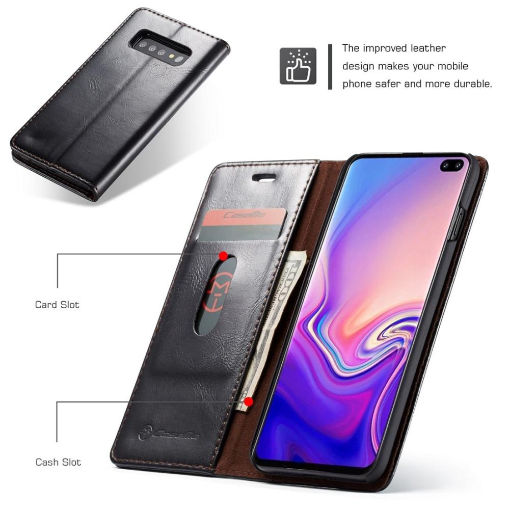 CaseMe Plånboksfodral med kortplats för Galaxy S10 Plus
