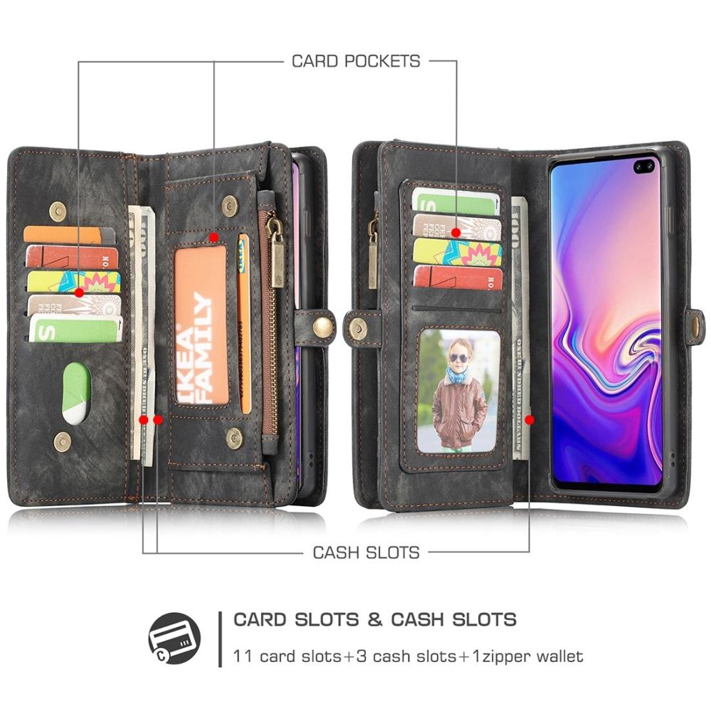 CaseMe Plånboksfodral med magnetskal för Galaxy S10 Plus