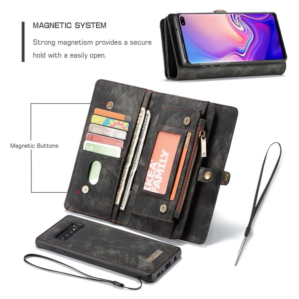 CaseMe Plånboksfodral med magnetskal för Galaxy S10 Plus