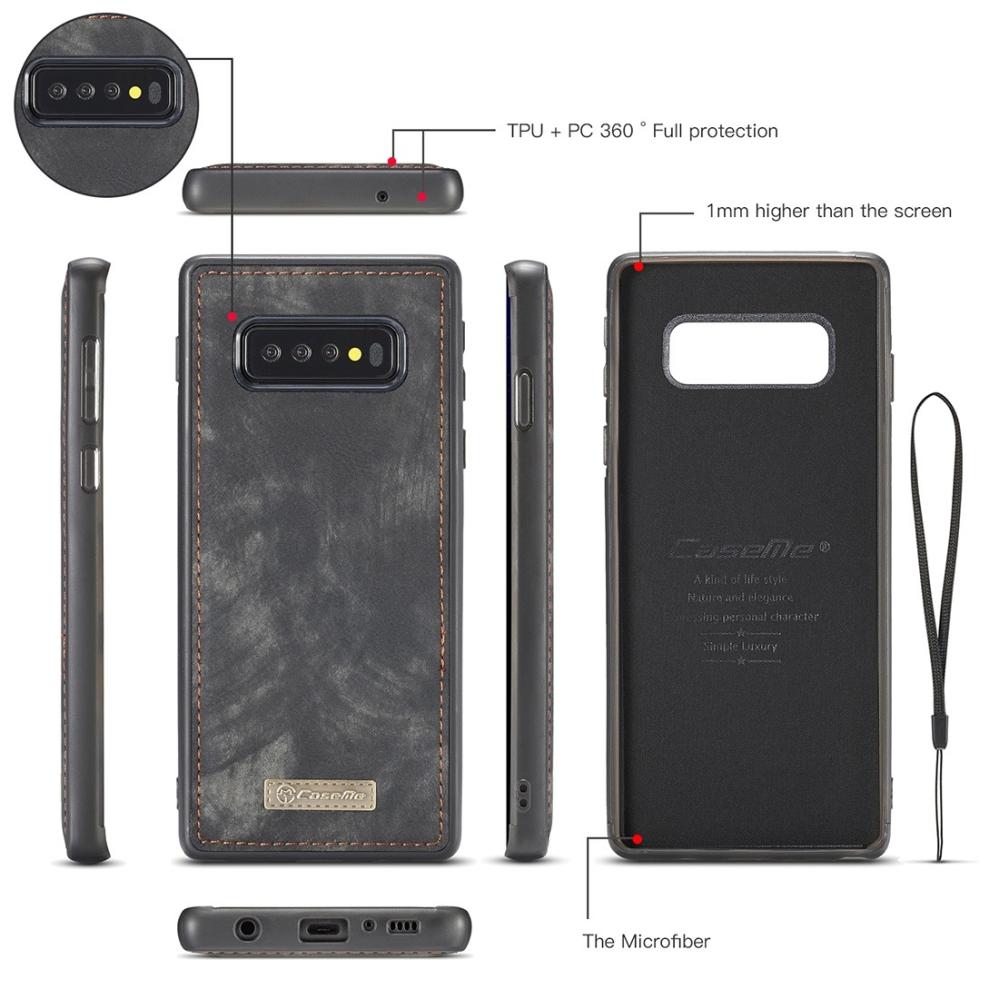 CaseMe Plånboksfodral med magnetskal för Galaxy S10 Plus